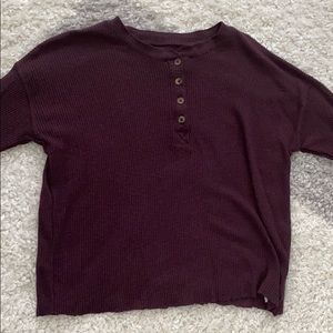 Maroon American Eagle Long Sleeve